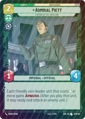Admiral Piett - Captain of the Executor - Foil
