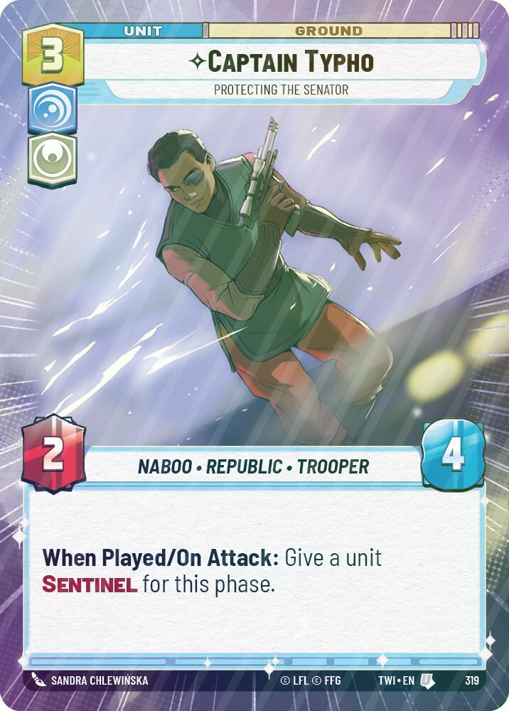 Captain Typho - Protecting the Senator (Hyperspace) - Foil