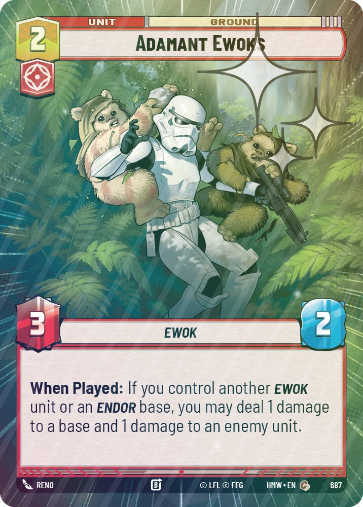 Adamant Ewoks (Hyperspace Foil) - Foil
