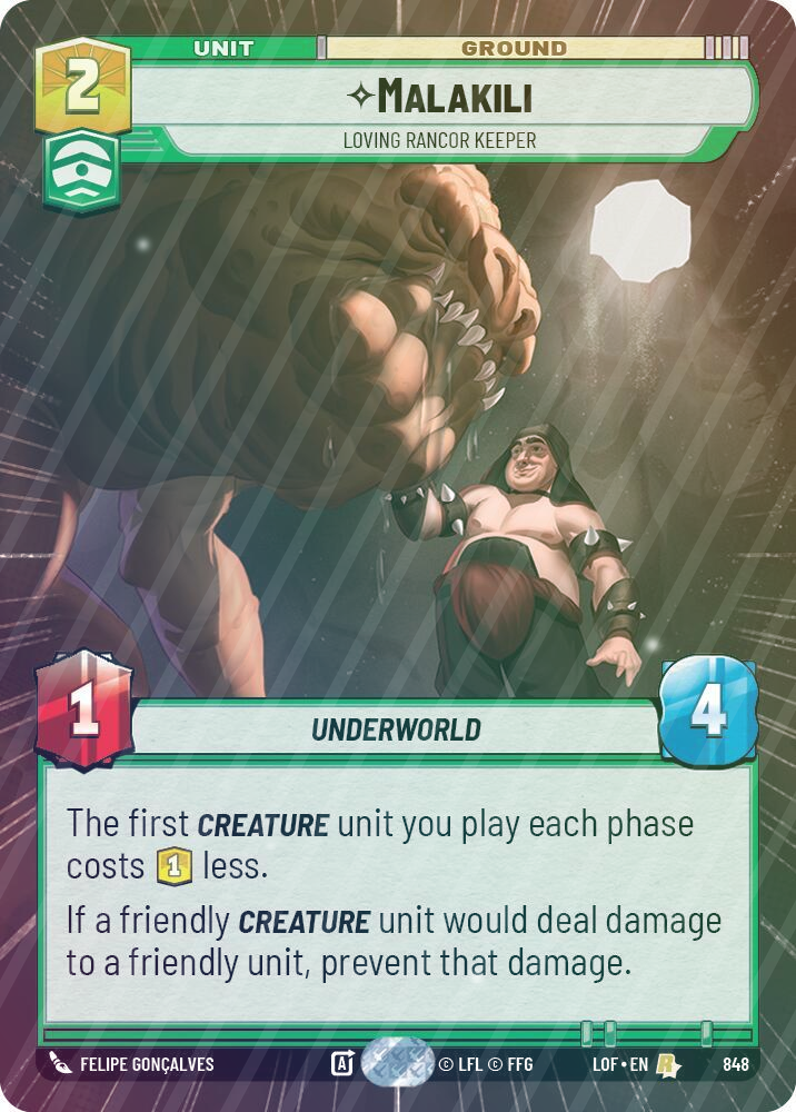 Malakili - Loving Rancor Keeper (Hyperspace Foil) - Foil