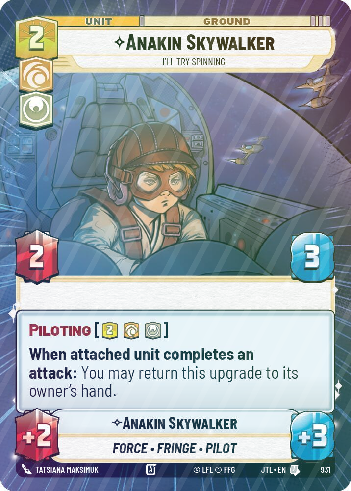 Anakin Skywalker - I'll Try Spinning (Hyperspace Foil) - Foil