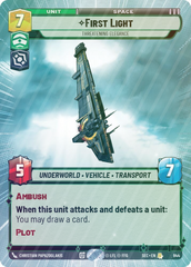 First Light - Threatening Elegance (Hyperspace Foil) - Foil