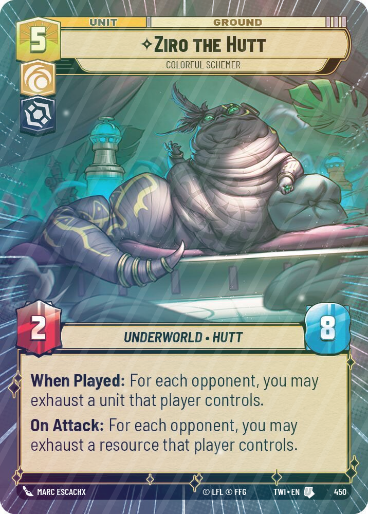 Ziro the Hutt - Colorful Schemer (Hyperspace) - Foil