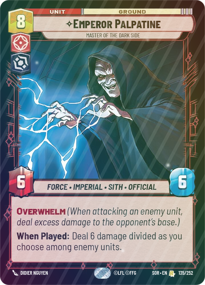 Emperor Palpatine - Master of the Dark Side - Foil