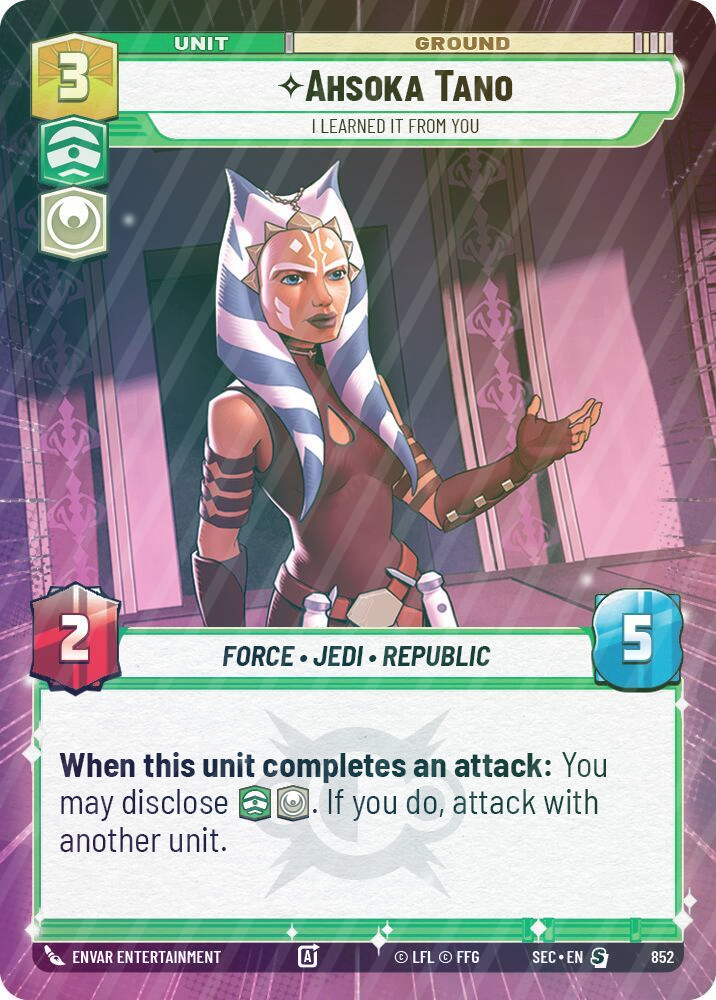 Ahsoka Tano - I Learned It from You (Hyperspace Foil) - Foil