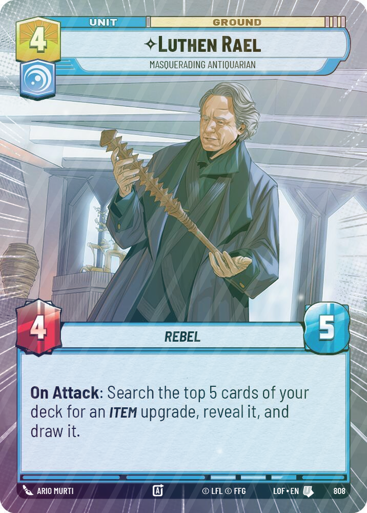 Luthen Rael - Masquerading Antiquarian (Hyperspace Foil) - Foil