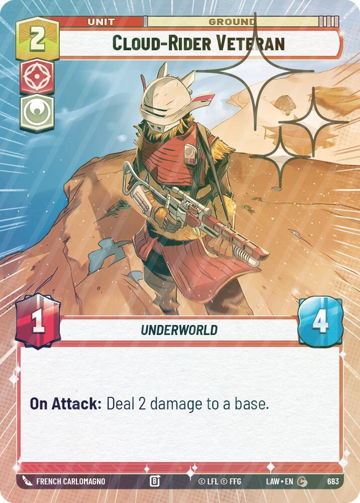 Cloud-Rider Veteran (Hyperspace Foil) - Foil