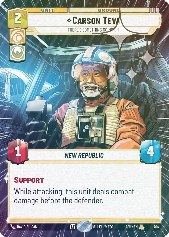 Carson Teva - There's Something Going On (Hyperspace Foil) - Foil