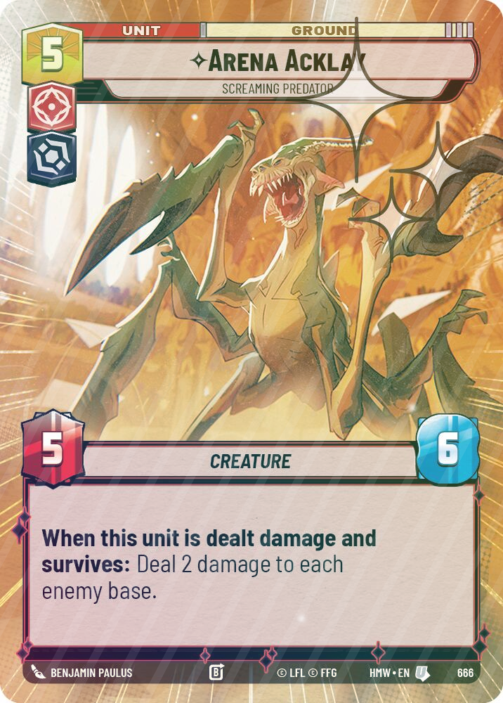 Arena Acklay - Screaming Predator (Hyperspace Foil) - Foil
