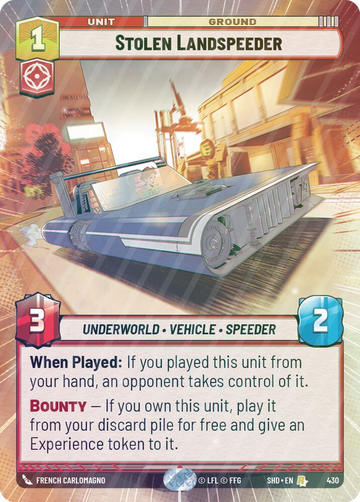 Stolen Landspeeder (Hyperspace) - Foil