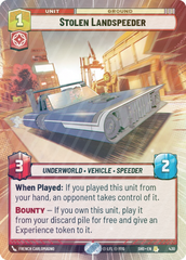 Stolen Landspeeder (Hyperspace) - Foil
