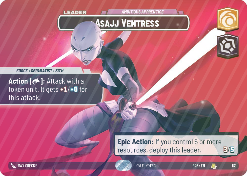Asajj Ventress - Ambitious Apprentice (Prize Wall) - Foil