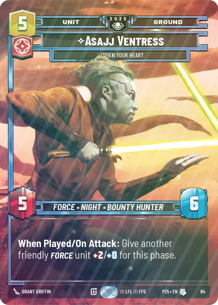 Asajj Ventress - Harden Your Heart - Foil
