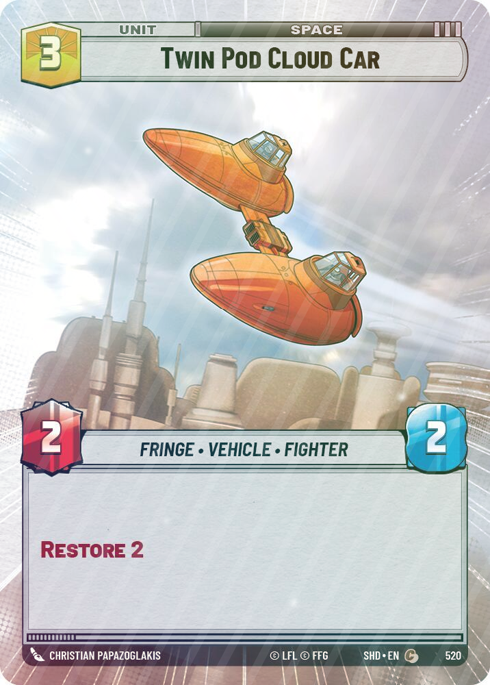Twin Pod Cloud Car (Hyperspace) - Foil