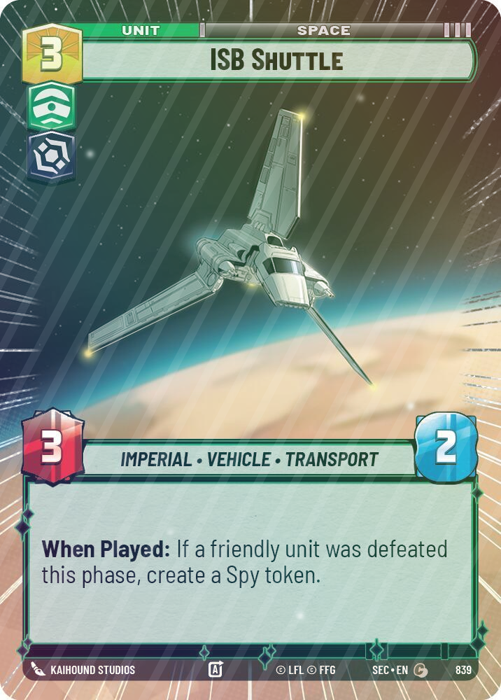 ISB Shuttle (Hyperspace Foil) - Foil