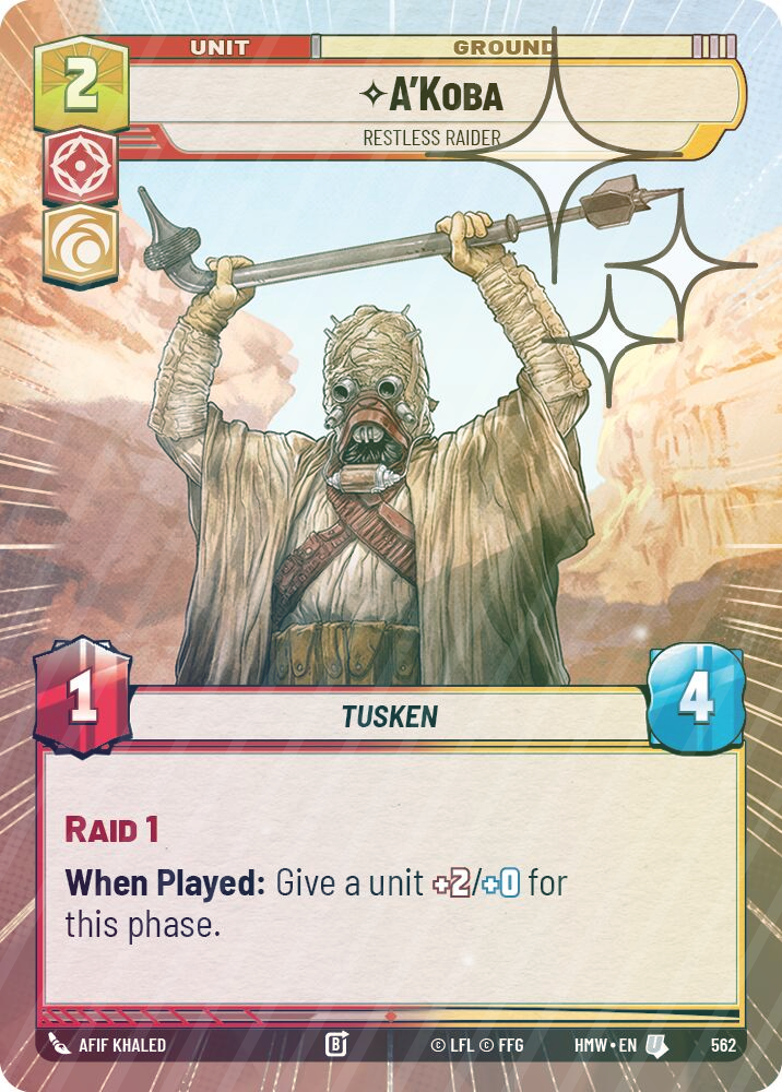 A'Koba - Restless Raider (Hyperspace Foil) - Foil