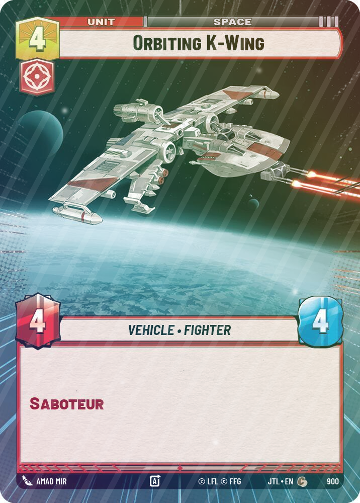 Orbiting K-Wing (Hyperspace Foil) - Foil