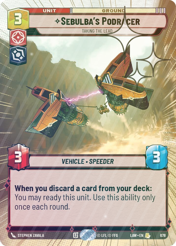 Sebulba's Podracer - Taking the Lead (Hyperspace Foil) - Foil