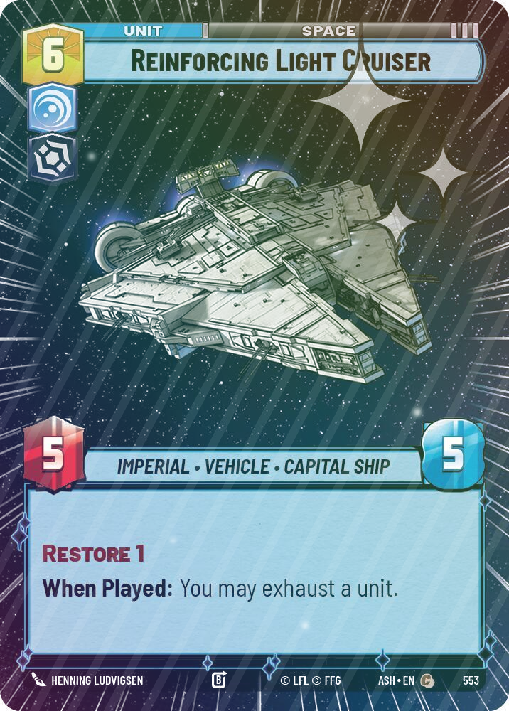 Reinforcing Light Cruiser (Hyperspace Foil) - Foil