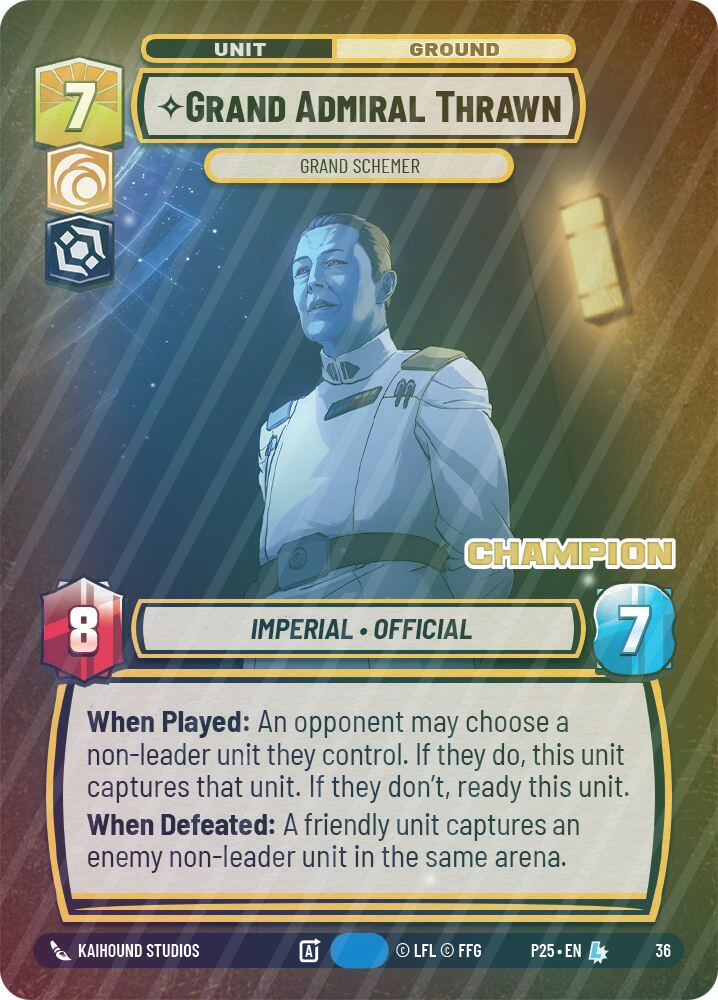 Grand Admiral Thrawn - Grand Schemer (Champion) - Foil