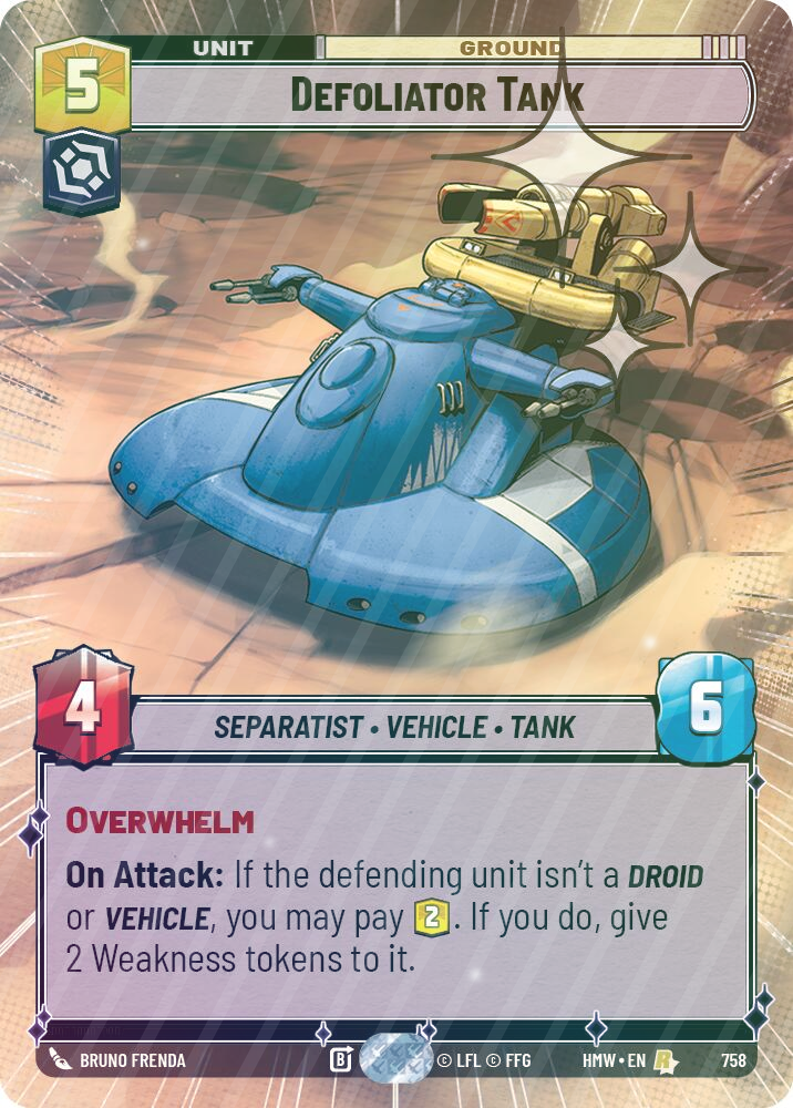 Defoliator Tank (Hyperspace Foil) - Foil