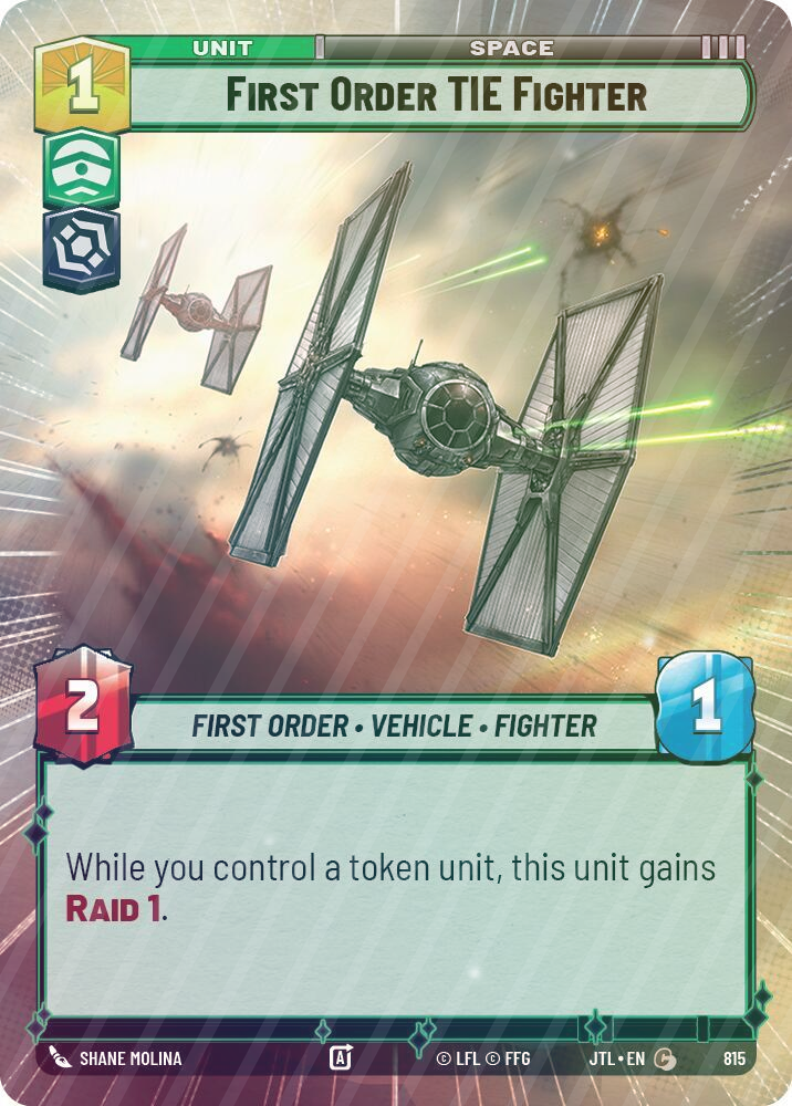 First Order TIE Fighter (Hyperspace Foil) - Foil