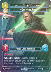 Qui-Gon Jinn - The Negotiations Will Be Short - Foil