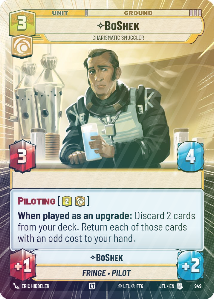 BoShek - Charismatic Smuggler (Hyperspace Foil) - Foil