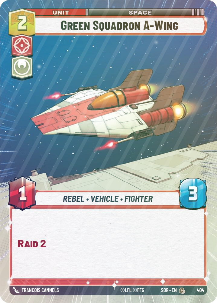 Green Squadron A-Wing (Hyperspace) - Foil