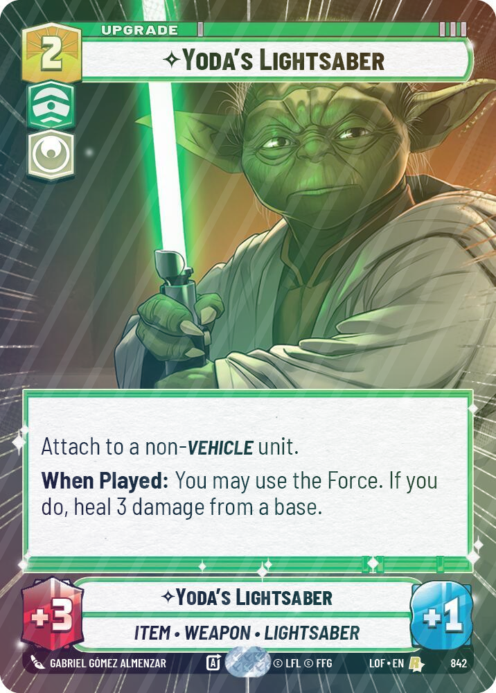 Yoda's Lightsaber (Hyperspace Foil) - Foil