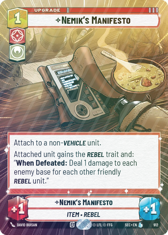 Nemik's Manifesto (Hyperspace Foil) - Foil