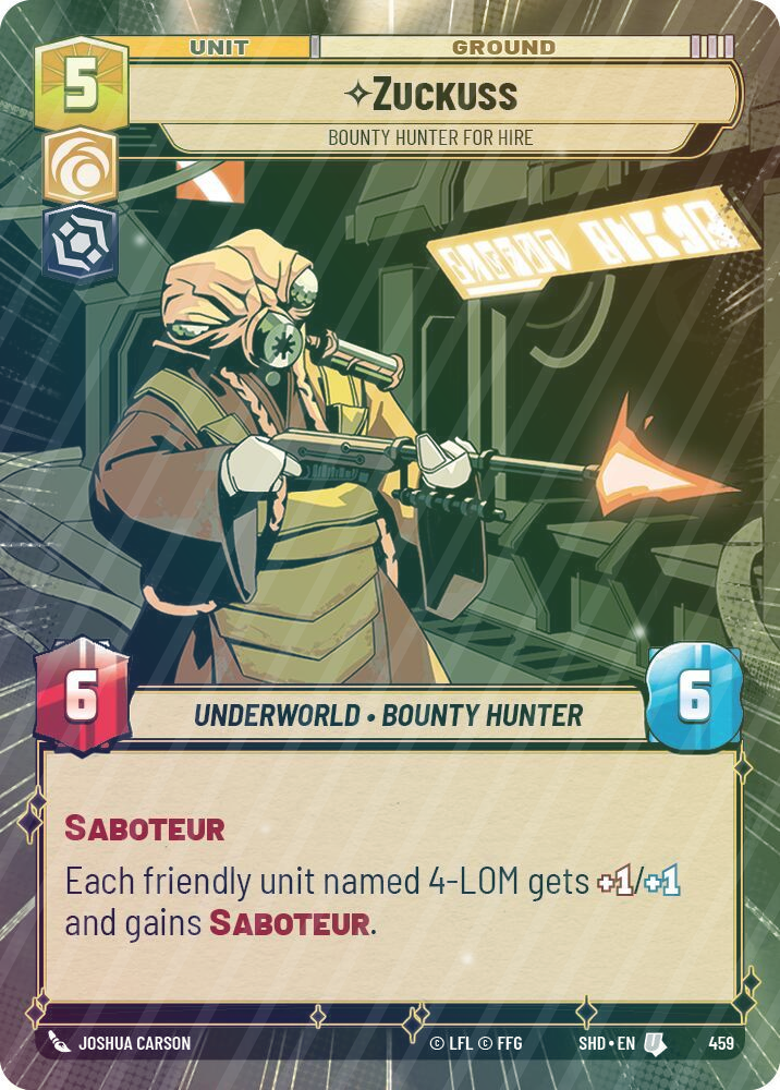 Zuckuss - Bounty Hunter for Hire (Hyperspace) - Foil