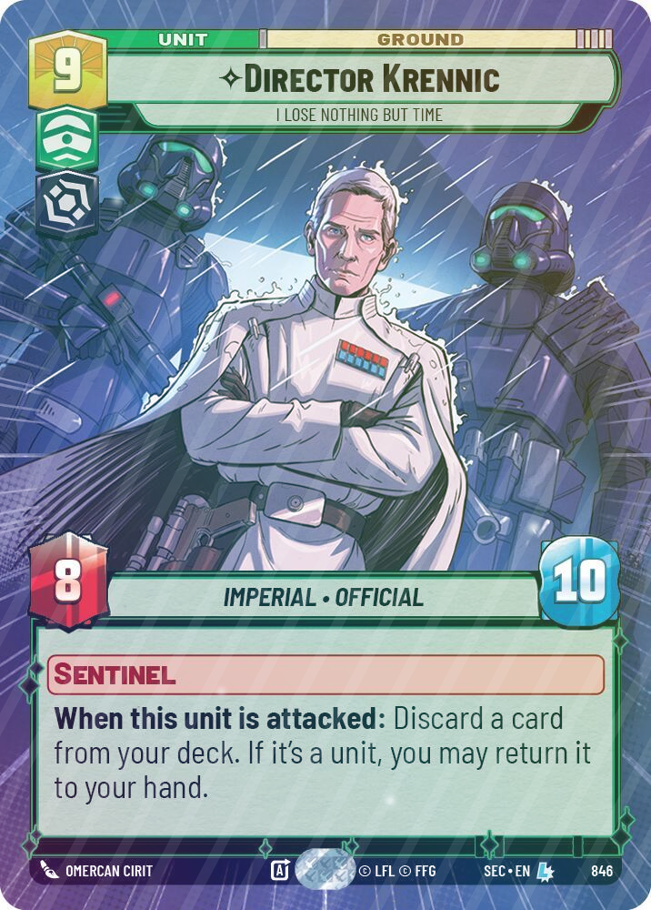 Director Krennic - I Lose Nothing But Time (Hyperspace Foil) - Foil