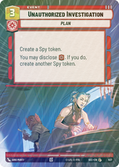 Unauthorized Investigation (Hyperspace Foil) - Foil
