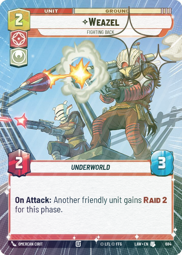 Weazel - Fighting Back (Hyperspace Foil) - Foil