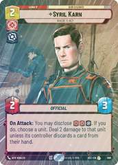 Syril Karn - Where Is He? (Hyperspace Foil) - Foil