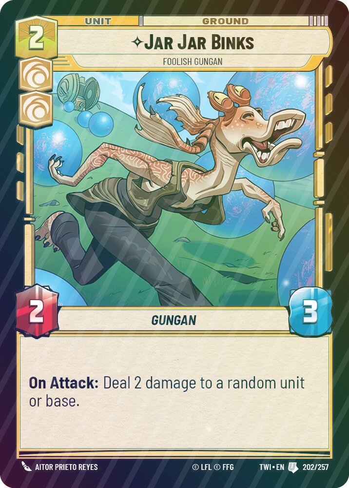 Jar Jar Binks - Foolish Gungan - Foil