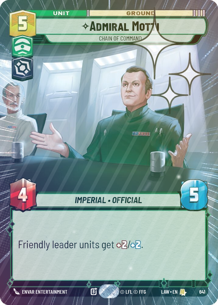 Admiral Motti - Chain of Command (Hyperspace Foil) - Foil