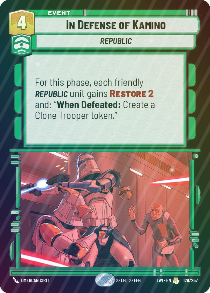 In Defense of Kamino - Foil