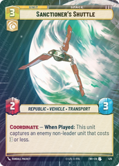 Sanctioner's Shuttle (Hyperspace) - Foil