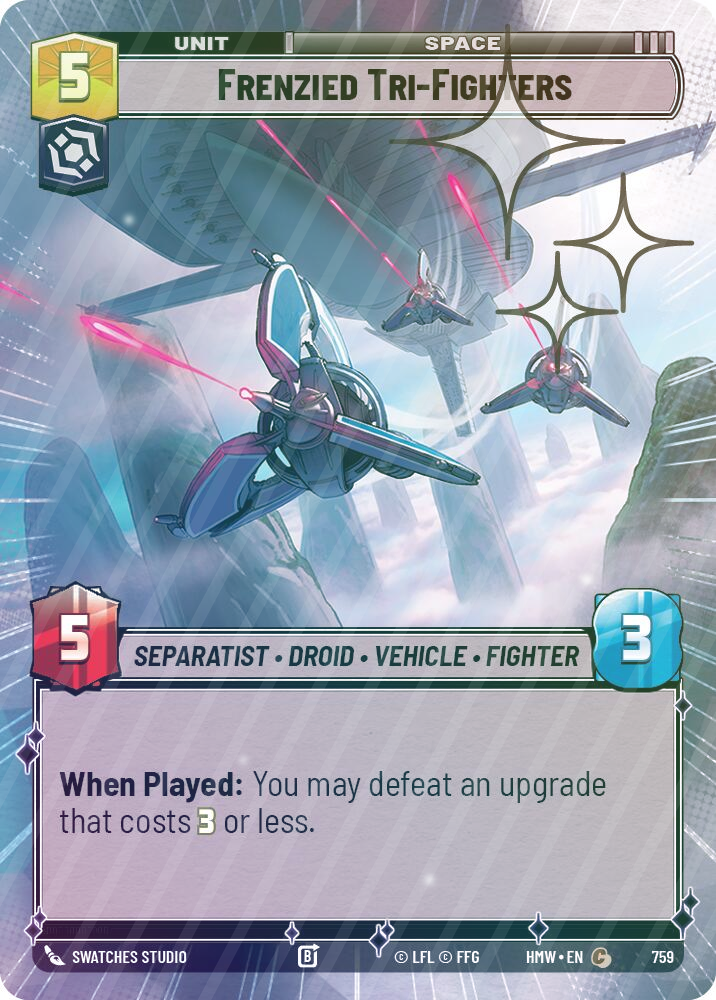 Frenzied Tri-Fighters (Hyperspace Foil) - Foil
