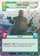 Greef Karga - Introductions are in Order (Hyperspace Foil) - Foil