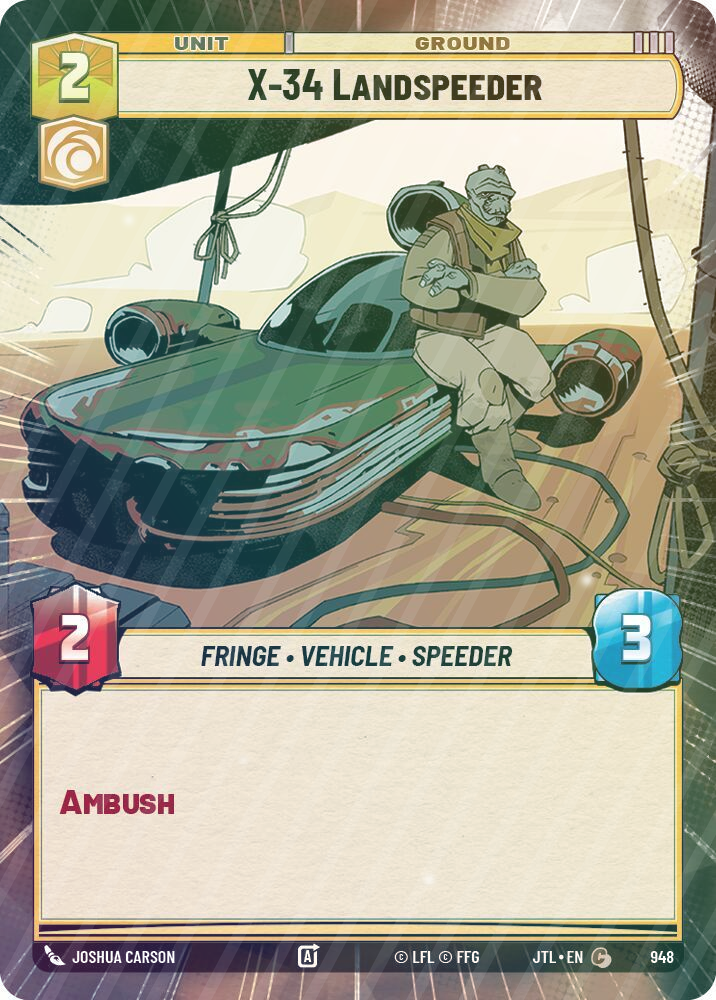 X-34 Landspeeder (Hyperspace Foil) - Foil