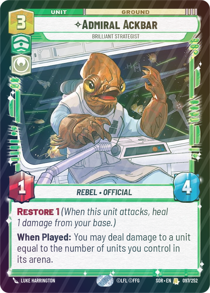 Admiral Ackbar - Brilliant Strategist - Foil
