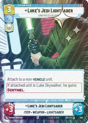 Luke's Jedi Lightsaber - Constructed by Hand (Hyperspace Foil) - Foil
