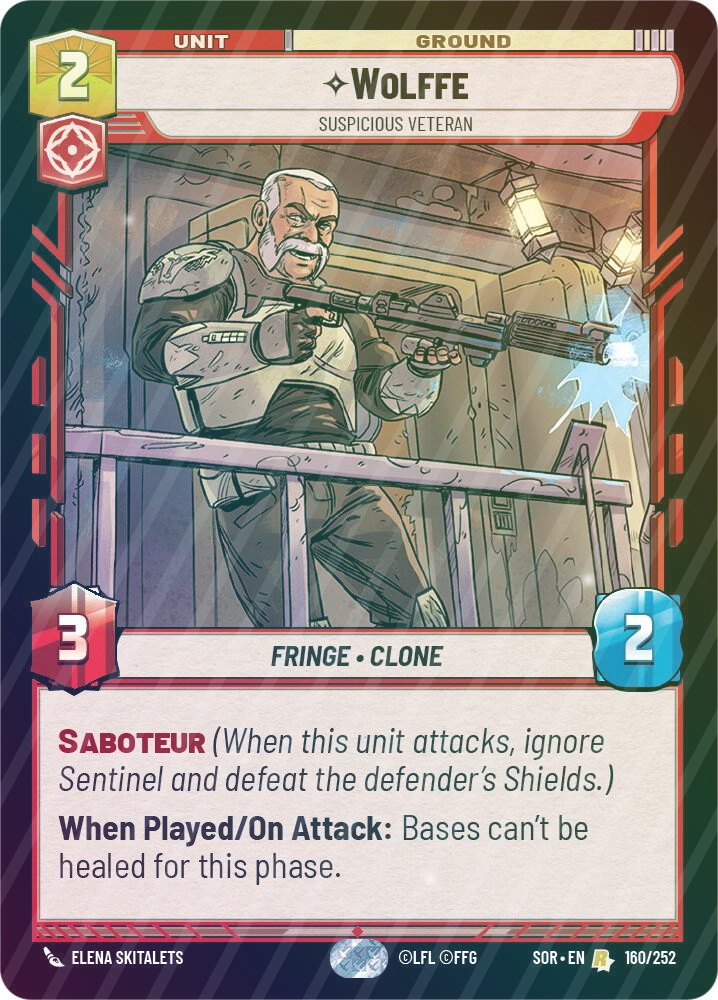 Wolffe - Suspicious Veteran - Foil