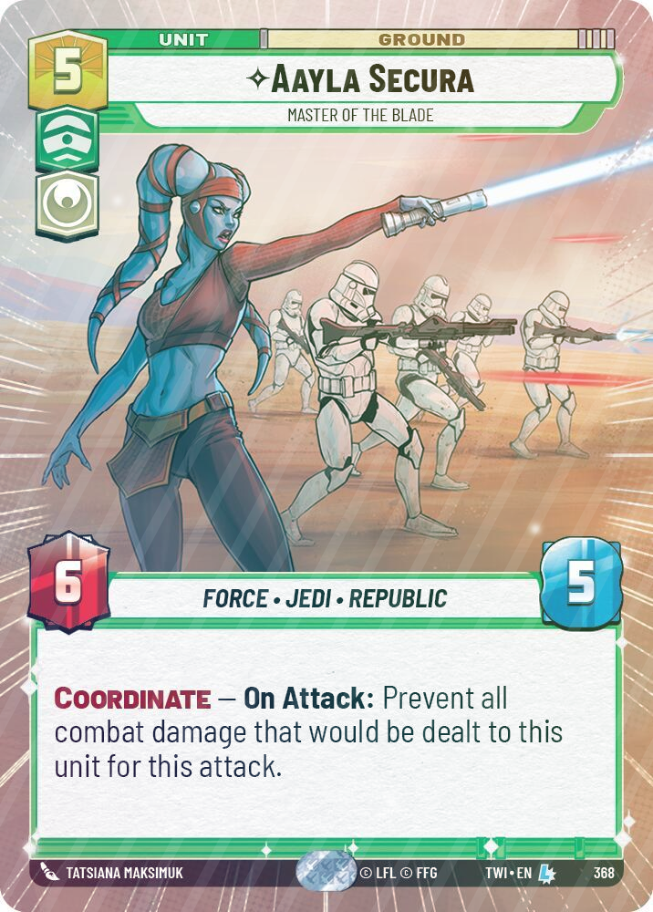 Aayla Secura - Master of the Blade (Hyperspace) - Foil