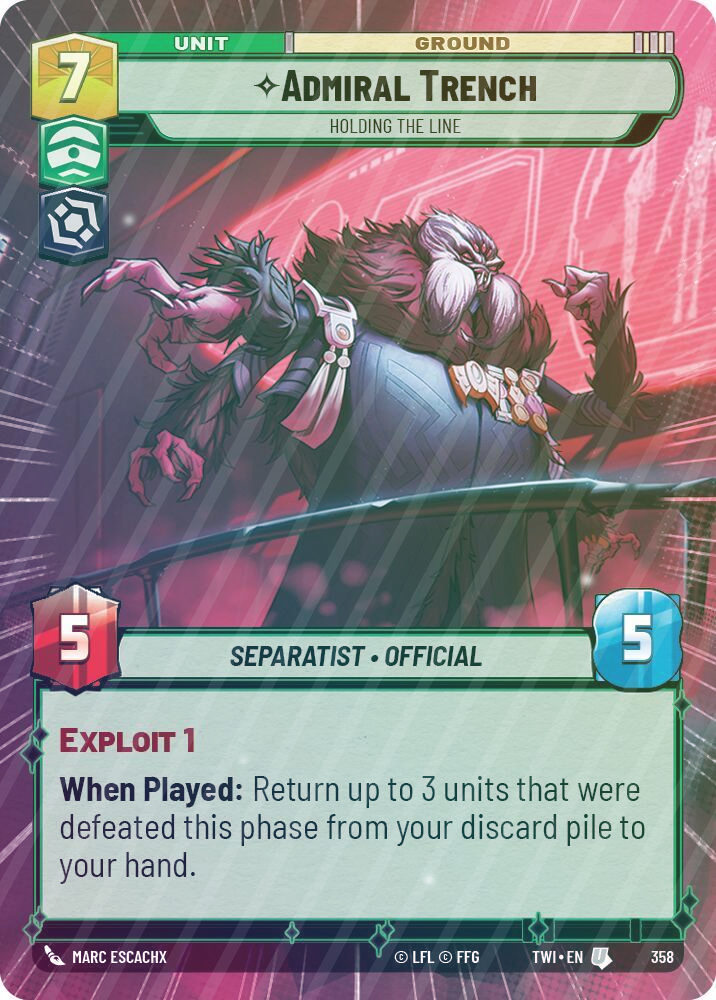 Admiral Trench - Holding the Line (Hyperspace) - Foil