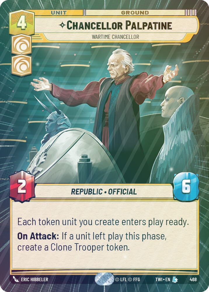 Chancellor Palpatine - Wartime Chancellor (Hyperspace) - Foil
