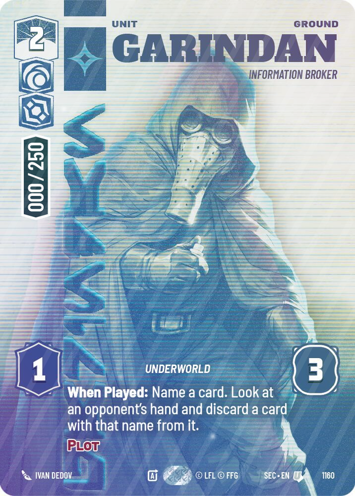 Garindan - Information Broker (Serialized) - Foil